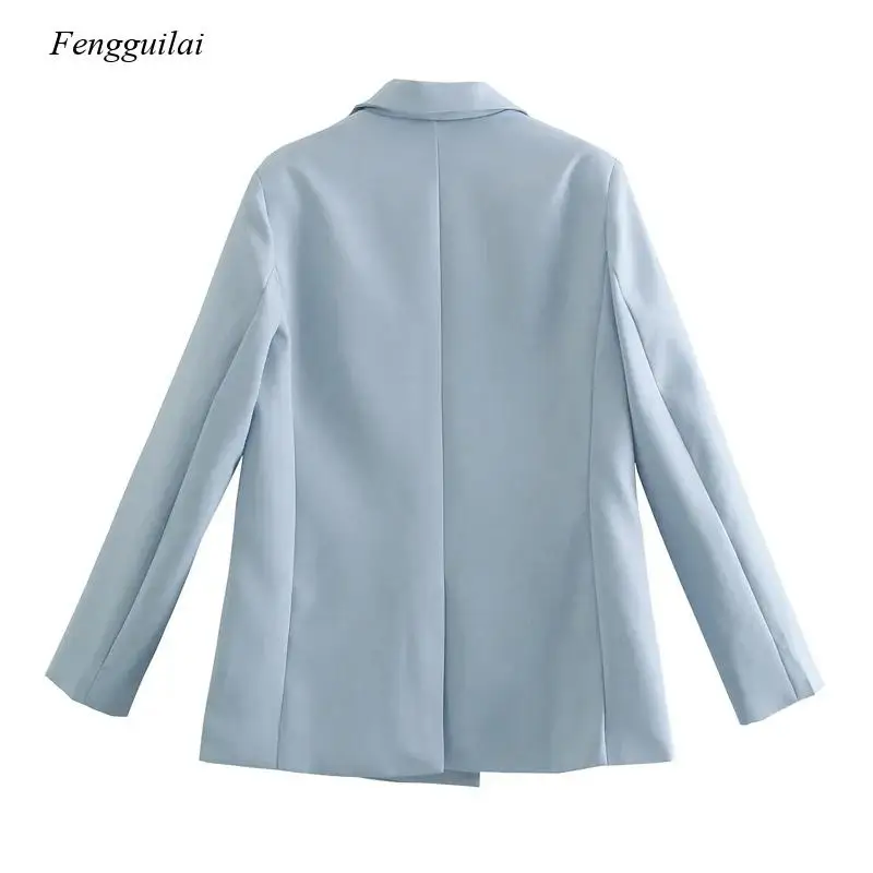 Spring Women Fashion Double Breasted Casual Blazer Coat Office Wear Ladies Pockets Vintage Outwear Suit Chic Tops
Spring Women Fashion Double Breasted Casual Blazer Coat Office Wear Ladies Pockets Vintage Outwear Suit Chic Tops