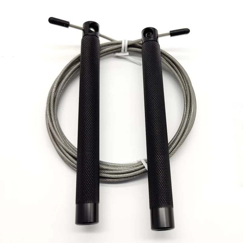 Black Metal jump skip rope steel pvc 2.5mm simple keepfit crossfit fitness jumping skipping ball bearing weighted crossrope rpm
Black Metal jump skip rope steel pvc 2.5mm simple keepfit crossfit fitness jumping skipping ball bearing weighted crossrope rpm