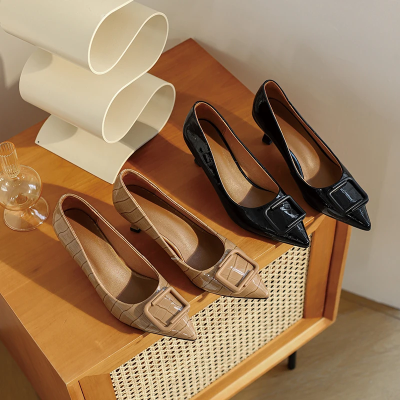 Salu Full Genuine Leather Sexy High Heel Pumps Office Ladie Pointed Toe Shoes Women High Heel Party Women Shoes Women Heels 
Salu Full Genuine Leather Sexy High Heel Pumps Office Ladie Pointed Toe Shoes Women High Heel Party Women Shoes Women Heels