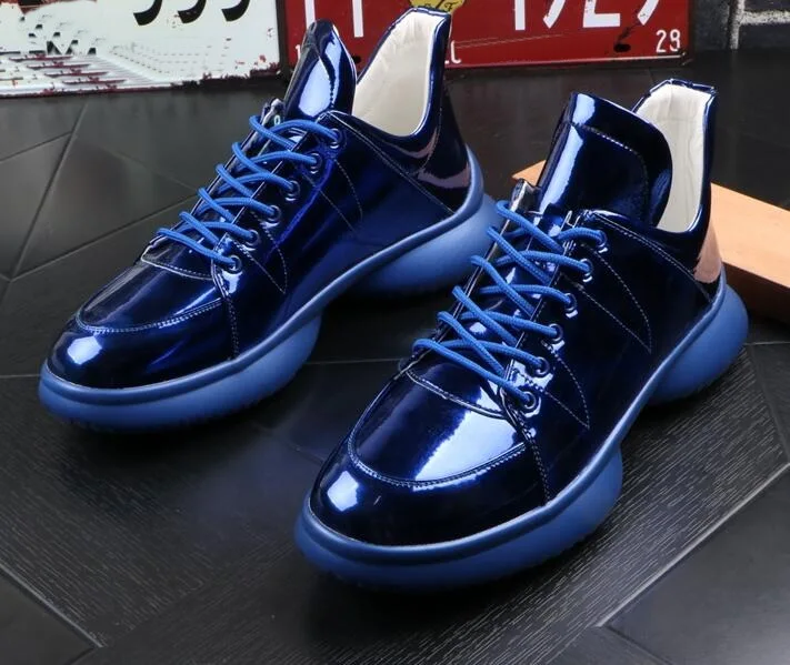 New Comfortable Lace Up Bright Surface leather Men Casual Shoes fashion Sneakers Men High-top Ankle shoes
New Comfortable Lace Up Bright Surface leather Men Casual Shoes fashion Sneakers Men High-top Ankle shoes
