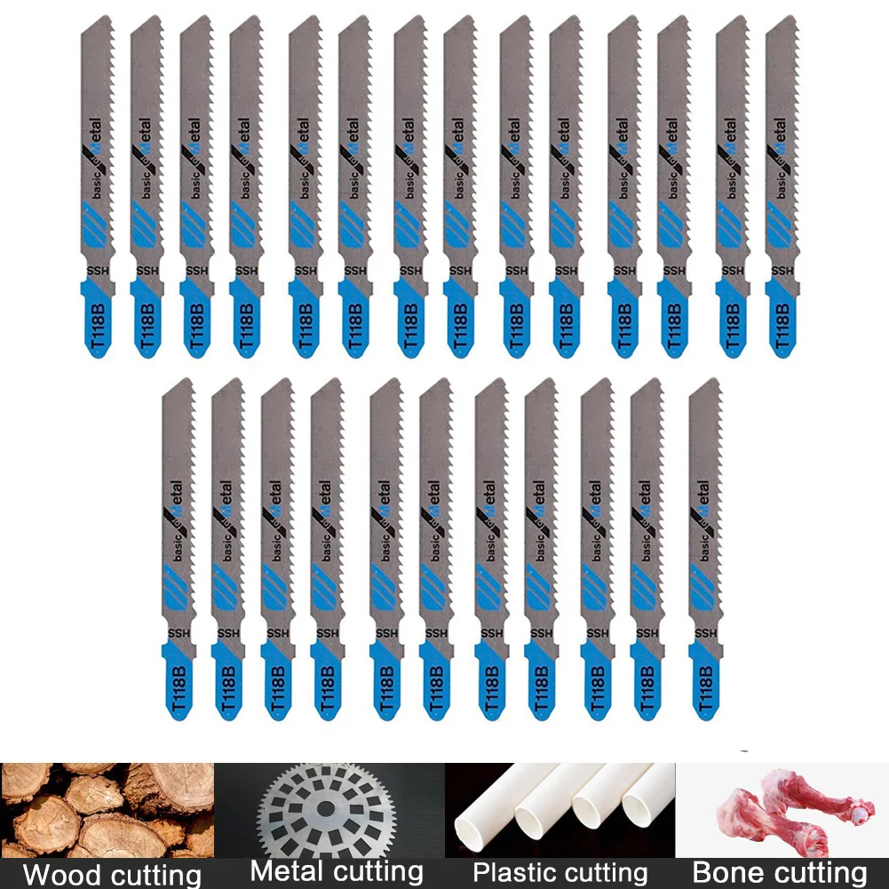 25Pcs Jig Saw Blade T118B Reciprocating Saw Blade Woodworking Jigsaw Blade For Cutting Wood Metal For Makita Bosch Milwaukee
25Pcs Jig Saw Blade T118B Reciprocating Saw Blade Woodworking Jigsaw Blade For Cutting Wood Metal For Makita Bosch Milwaukee