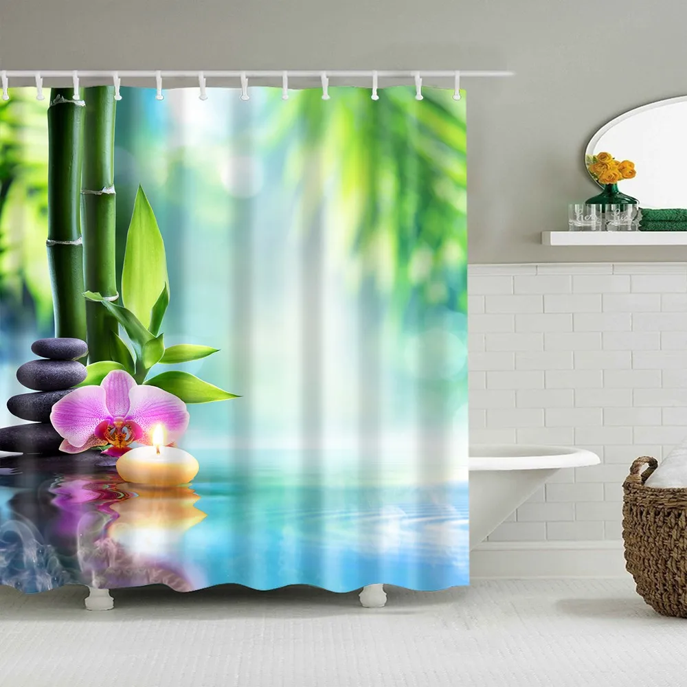 Dafield Spa Bathroom Shower Curtain Meditation Zen Picture of Bamboo Stalks Candle and Basalt Stones Theraphy Relaxing
Dafield Spa Bathroom Shower Curtain Meditation Zen Picture of Bamboo Stalks Candle and Basalt Stones Theraphy Relaxing