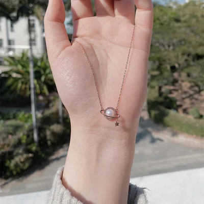 Planet Necklace For Women's Korean Version Of Diamond Pearl Dream Sky Clavicle Chain Small Fresh Five-Pointed Star Neck Jewelry
Planet Necklace For Women's Korean Version Of Diamond Pearl Dream Sky Clavicle Chain Small Fresh Five-Pointed Star Neck Jewelry