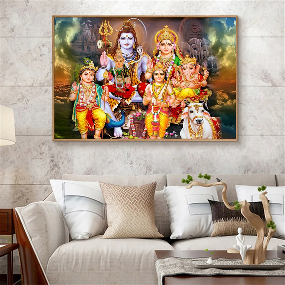 Indian Art Hindu God Figure HD Canvas Painting Religious Poster And Print For Living Room Home Decoration Unstretched Modern Art
Indian Art Hindu God Figure HD Canvas Painting Religious Poster And Print For Living Room Home Decoration Unstretched Modern Art