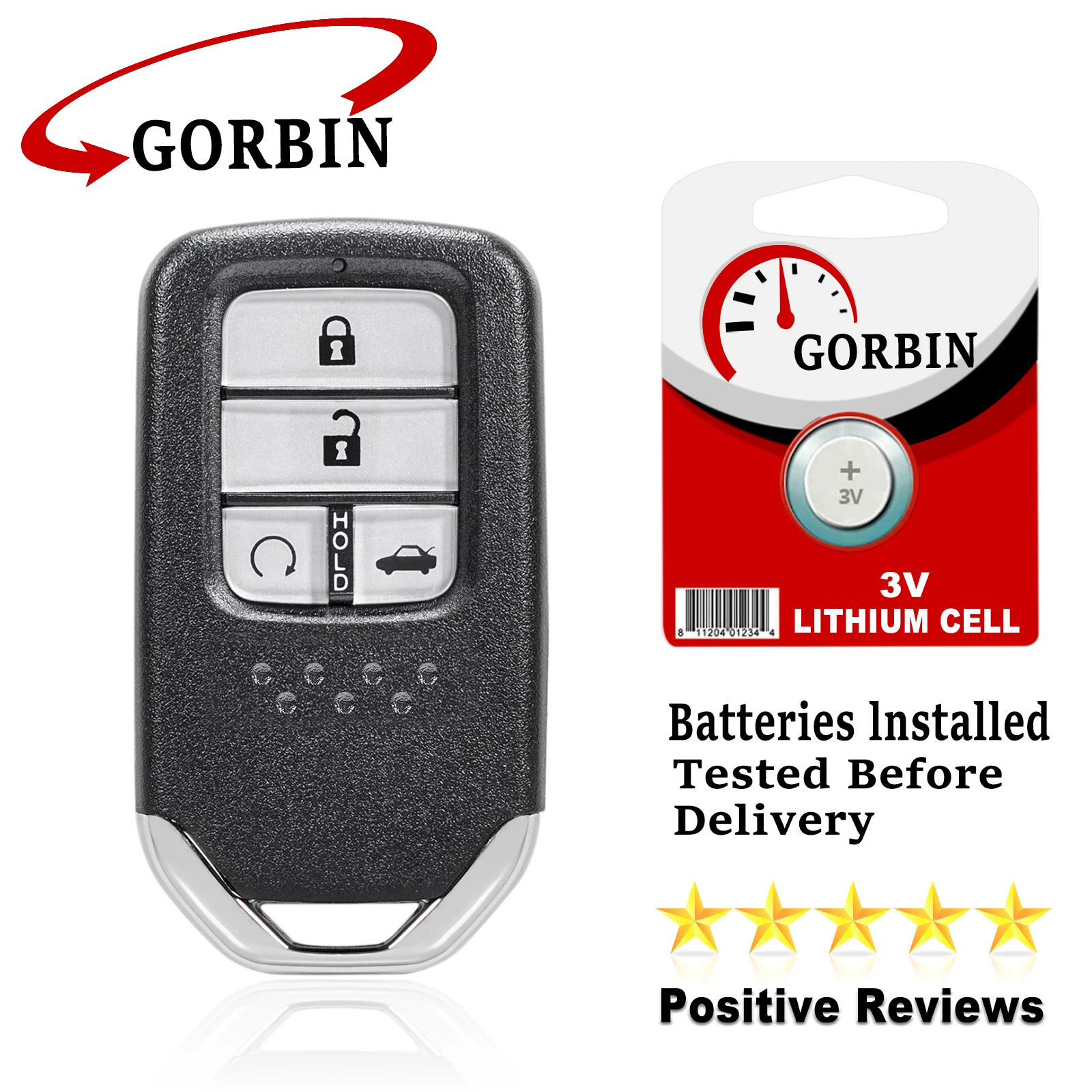 GORBIN for Honda Key KR5V2X Remote Key for Honda Civic 2014 2015 2016 2017 Smart Car Keys 4 Button 433Mhz ID47 Chip 
GORBIN for Honda Key KR5V2X Remote Key for Honda Civic 2014 2015 2016 2017 Smart Car Keys 4 Button 433Mhz ID47 Chip