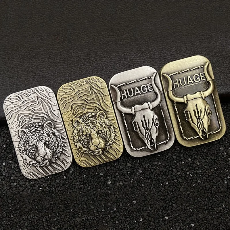 

Personality Creative Embossed Zinc Alloy Butane Turbocharged Lighter Torch Metal Windproof Gas Lighters Gifts For Men