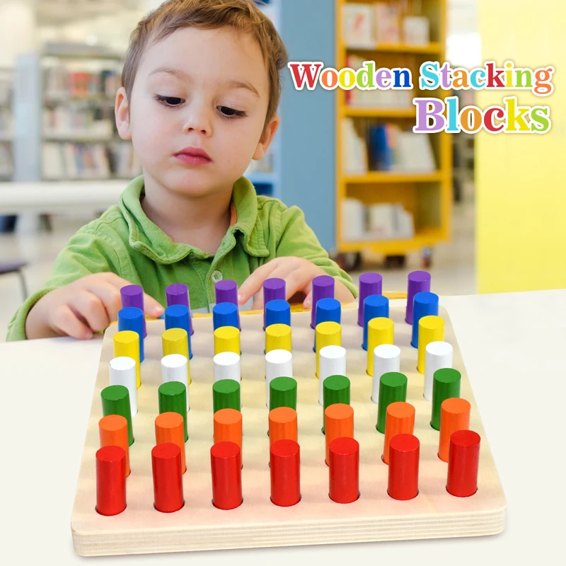 Montessori Math Toys Educational Games Wooden Stacking Blocks Materials Toys Children Board Games Early Educational Toys
Montessori Math Toys Educational Games Wooden Stacking Blocks Materials Toys Children Board Games Early Educational Toys