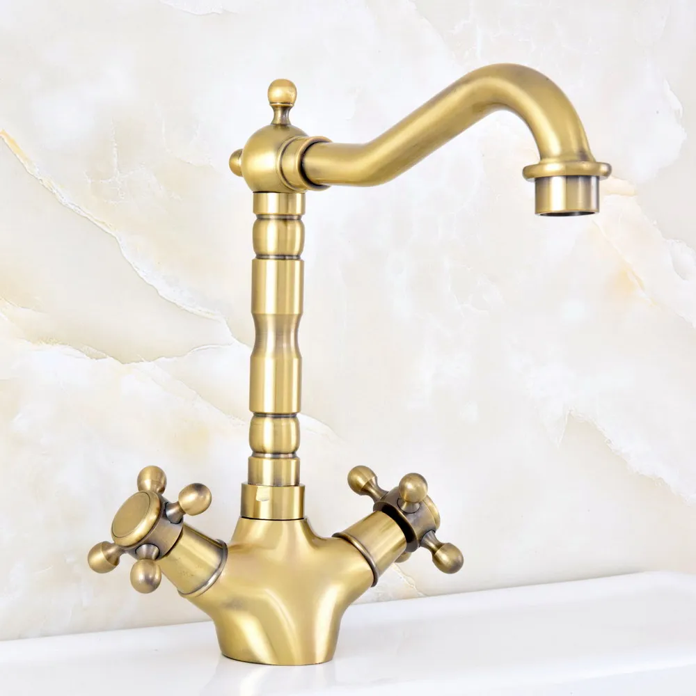 Antique Bronze Brass Kitchen Sink Faucet Swivel Basin Deck Mounted Double Handles Mixer Tap Faucet Lsf126
Antique Bronze Brass Kitchen Sink Faucet Swivel Basin Deck Mounted Double Handles Mixer Tap Faucet Lsf126