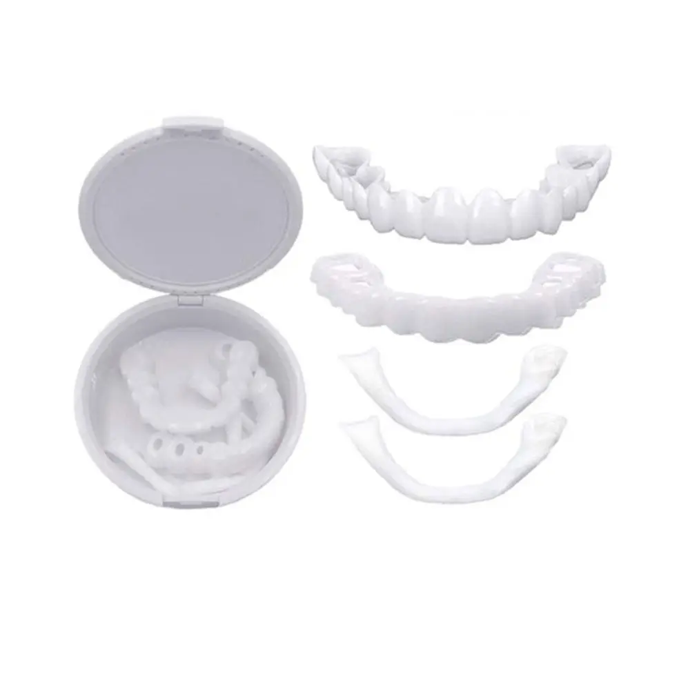 Upper Lower Fake Tooth Kit Laugh Veneers Teeth Temporary False Teeth Cover Denture Braces Perfect Smile Cosmetic Dental Tool
Upper Lower Fake Tooth Kit Laugh Veneers Teeth Temporary False Teeth Cover Denture Braces Perfect Smile Cosmetic Dental Tool