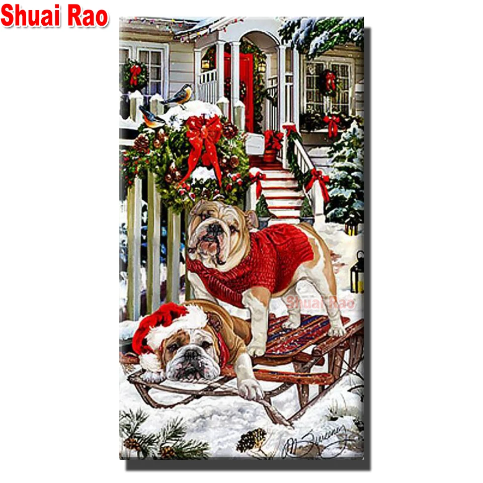 Large Diamond embroidery Snow House Bulldogs Christmas Gift 5d diamond painting full square drill Diy diamond mosaic Dog art,
Large Diamond embroidery Snow House Bulldogs Christmas Gift 5d diamond painting full square drill Diy diamond mosaic Dog art,