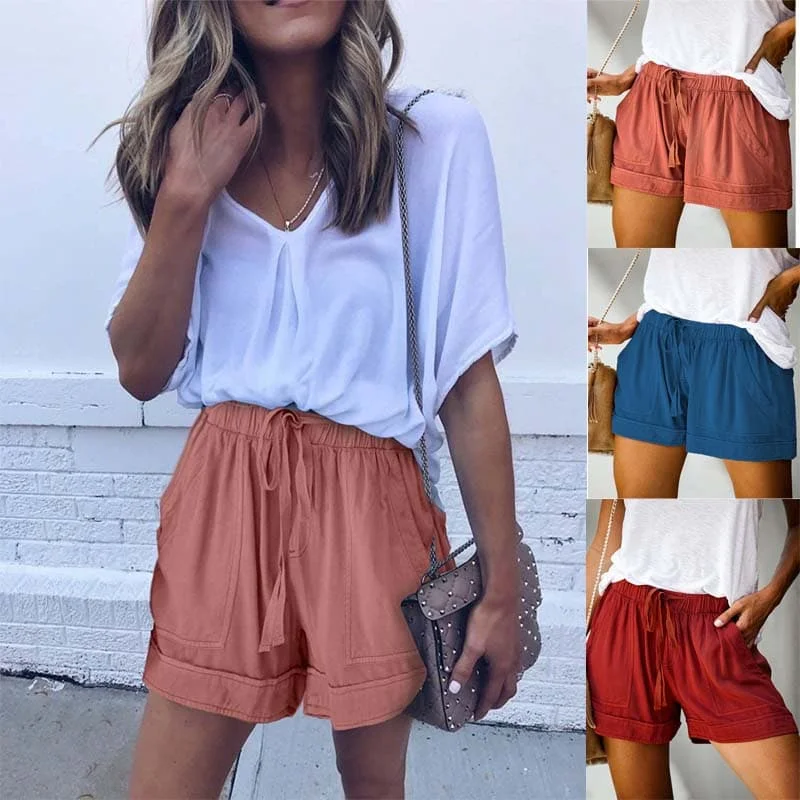 S1SENSE Casual Drawstring Plus Size Shorts Elastic Waist Summer Beach Lounge Shorts Large Pocket Large Size For Women
S1SENSE Casual Drawstring Plus Size Shorts Elastic Waist Summer Beach Lounge Shorts Large Pocket Large Size For Women