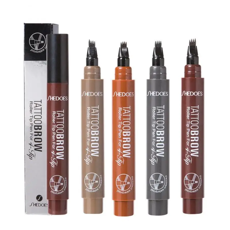 4 Points Eyebrow Pen 4 Colors Liquid Brow Pencil Dark Brown Microblading Eyebrow Pencil Waterproof Eyebrow Tattoo Cosmetic TSLM1
4 Points Eyebrow Pen 4 Colors Liquid Brow Pencil Dark Brown Microblading Eyebrow Pencil Waterproof Eyebrow Tattoo Cosmetic TSLM1