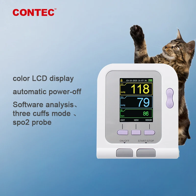 CONTEC Vet Veterinary OLED Digital Blood Pressure & Heart Beat Monitor NIBP CONTEC08A-VET Free Shipping
CONTEC Vet Veterinary OLED Digital Blood Pressure & Heart Beat Monitor NIBP CONTEC08A-VET Free Shipping