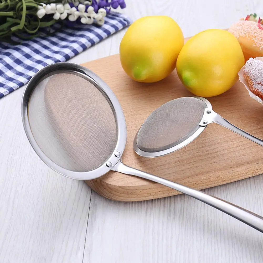 Strainer Creative Fine Mesh Wire Oil strainer colander Flour Colander Kitchen Sifter Cooking Sieve Tool Spoon S5E0
Strainer Creative Fine Mesh Wire Oil strainer colander Flour Colander Kitchen Sifter Cooking Sieve Tool Spoon S5E0