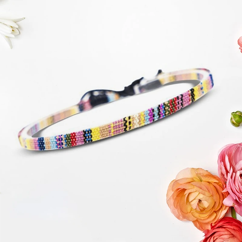 E15E Handmade Braided Rainbow Foot Rope Anklet Surfer Beach Barefoot Ankle Foot Strap
E15E Handmade Braided Rainbow Foot Rope Anklet Surfer Beach Barefoot Ankle Foot Strap