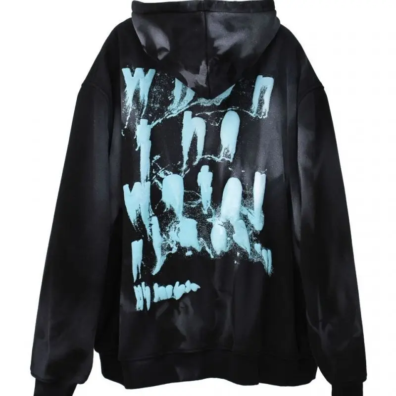 Dark high street retro old gradient washed hooded zipper cardigan sweater men and women graffiti oversize jacket
Dark high street retro old gradient washed hooded zipper cardigan sweater men and women graffiti oversize jacket