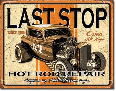 Vintage Hot Rod Garage 20X30 Tin Signs Bundle Legends American Hot Rod Vintage Auto Races Last Stop
Vintage Hot Rod Garage 20X30 Tin Signs Bundle Legends American Hot Rod Vintage Auto Races Last Stop