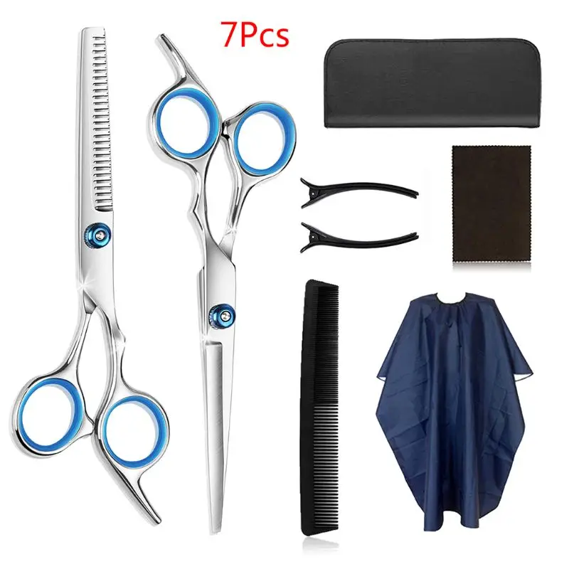 7pcs Hair Scissor 6 Inch Barber Hairdressing Cutting Professional Shear Stainless Steel Thinning Scissor Barbershop Sal
7pcs Hair Scissor 6 Inch Barber Hairdressing Cutting Professional Shear Stainless Steel Thinning Scissor Barbershop Sal