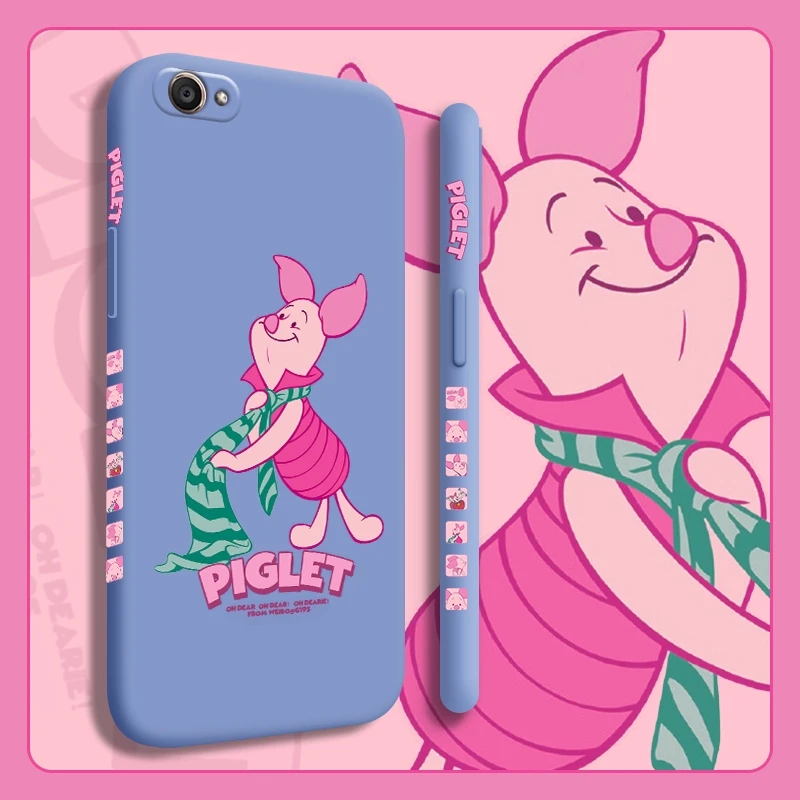 

For vivo Y55 Y55s Y55L Y55A Y66 Y65 y31 y51a Case with Cartoon pig pattern Back Cover silica gel casing