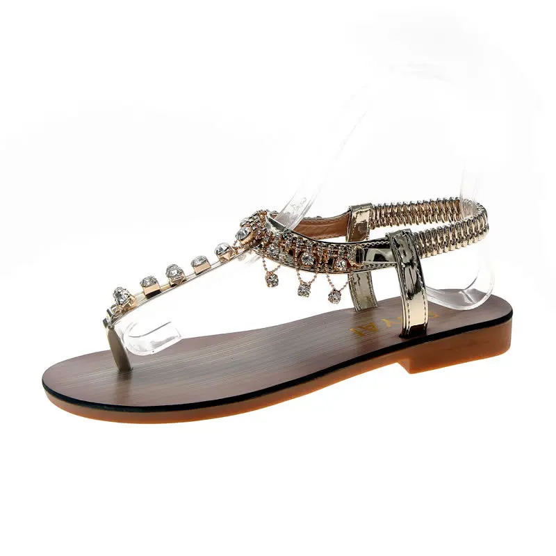 Fashion Women Sandals Luxury Rhinestone Clip Toe Flat Sandals Bohemia Vacation Beach Rome Female Shoes Casual Open Toe Sandals
Fashion Women Sandals Luxury Rhinestone Clip Toe Flat Sandals Bohemia Vacation Beach Rome Female Shoes Casual Open Toe Sandals