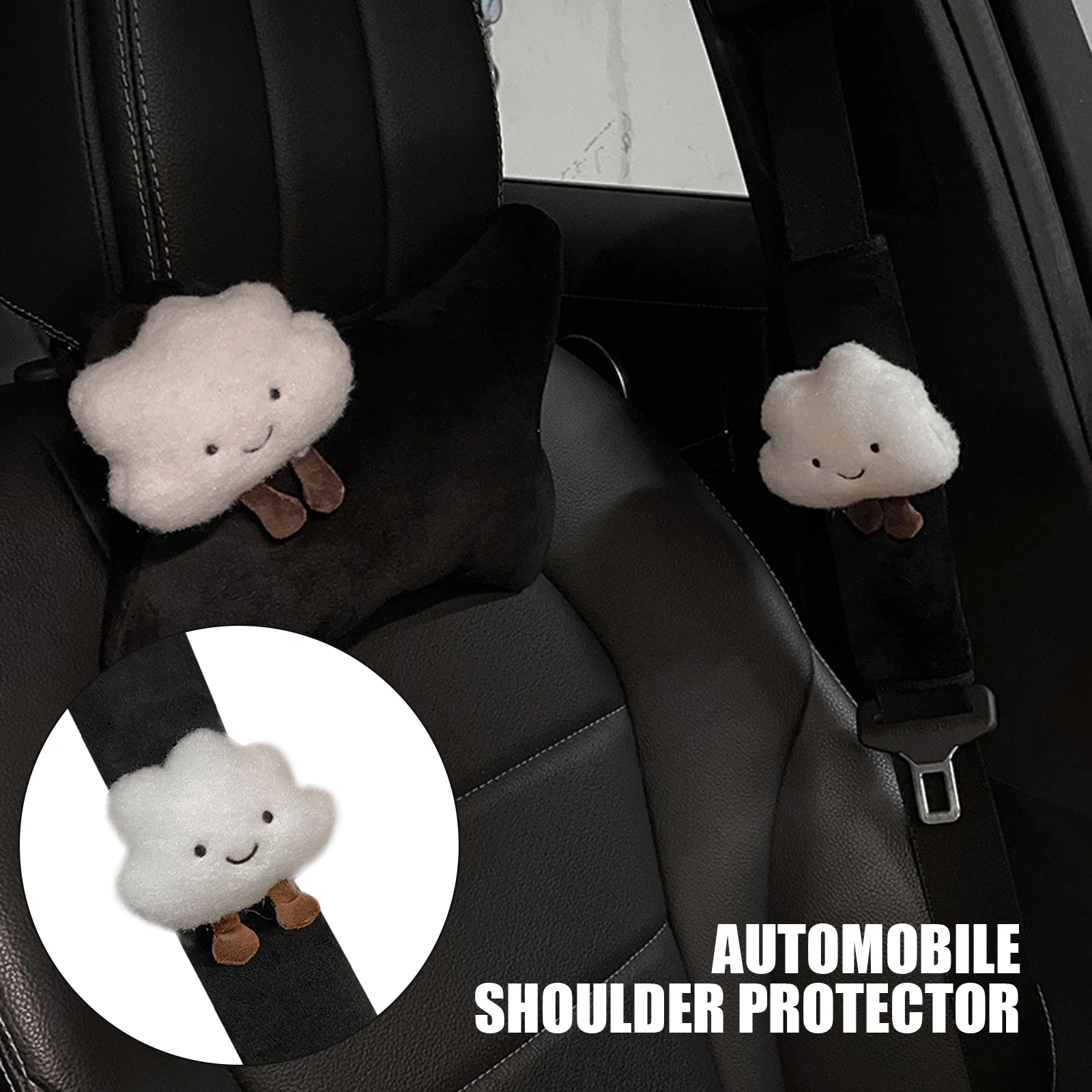 Car Styling Seat Belt Cover Shoulder Strap Harness Cushion Cartoon Cloud Car Seatbelt Shoulder Pad Protector Auto Neck Support
Car Styling Seat Belt Cover Shoulder Strap Harness Cushion Cartoon Cloud Car Seatbelt Shoulder Pad Protector Auto Neck Support