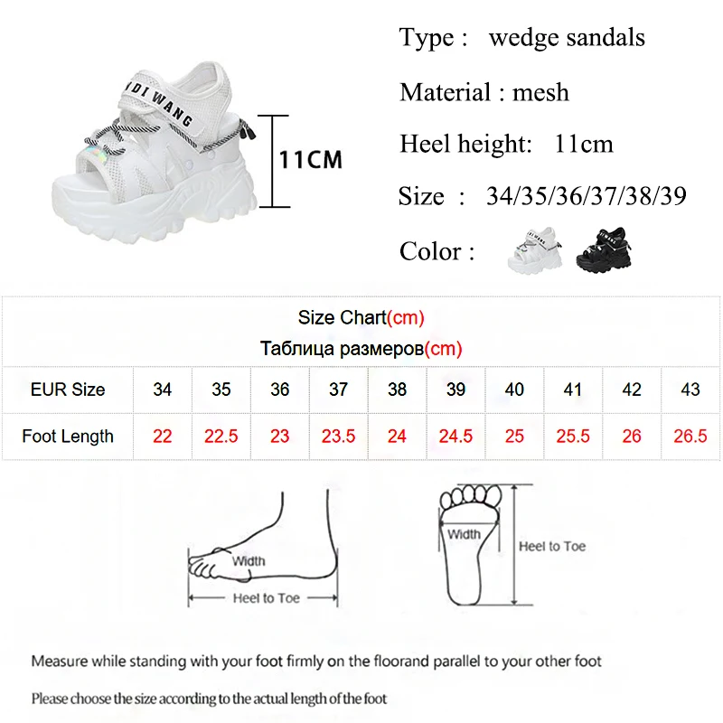 Rimocy 2021 Summer Women Chunky Platform Sandals Wedges Thick Bottom Casual Shoes Woman Fashion White Mesh Sport Sandalias Mujer
Rimocy 2021 Summer Women Chunky Platform Sandals Wedges Thick Bottom Casual Shoes Woman Fashion White Mesh Sport Sandalias Mujer