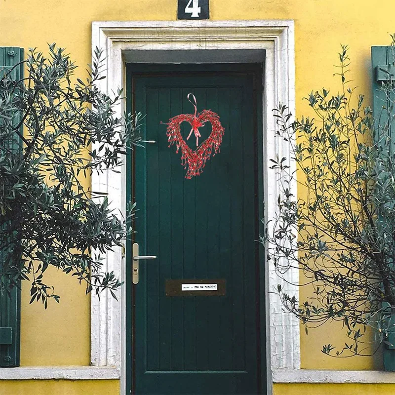 Valentine's Wreath Red Berry Heart Shape Front Door Decorations Garland Valentines Day Decor Indoor Home Outdoor Party
Valentine's Wreath Red Berry Heart Shape Front Door Decorations Garland Valentines Day Decor Indoor Home Outdoor Party