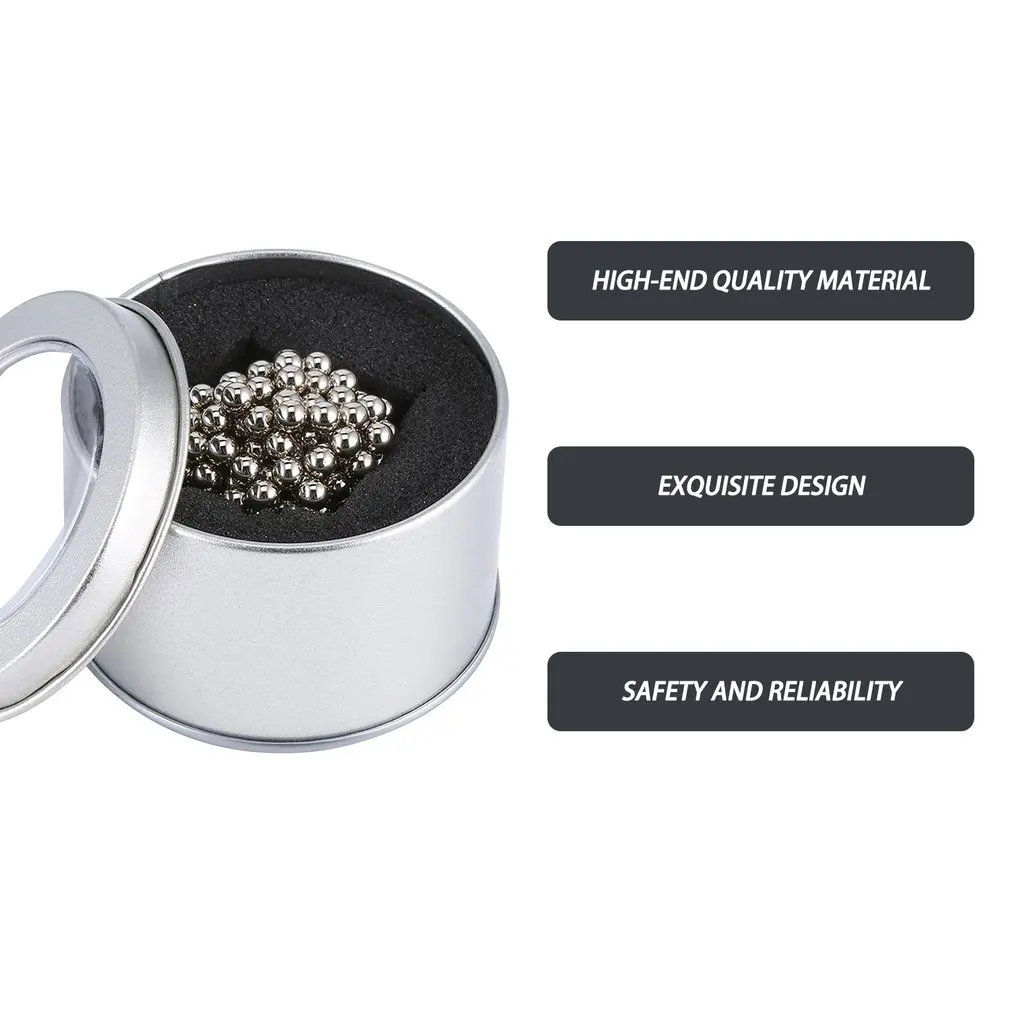 5Mm Buck Ball 216 Magic Magnet Magnetic Beads Decompression Educational Toy N35 Ndfeb Magnetic Ball Toys
5Mm Buck Ball 216 Magic Magnet Magnetic Beads Decompression Educational Toy N35 Ndfeb Magnetic Ball Toys