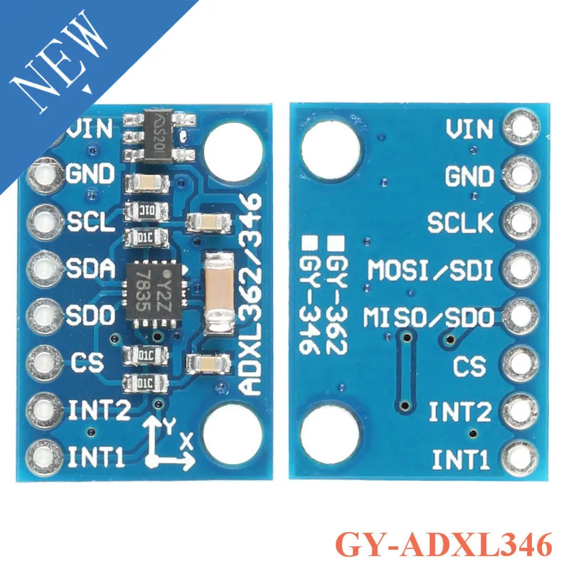 ADXL346 3-Axis Digital Gravity Acceleration Sensor Module Instead of ADXL345 Module I2C SPI IIC Interface GY-ADXL346 GY-346
ADXL346 3-Axis Digital Gravity Acceleration Sensor Module Instead of ADXL345 Module I2C SPI IIC Interface GY-ADXL346 GY-346