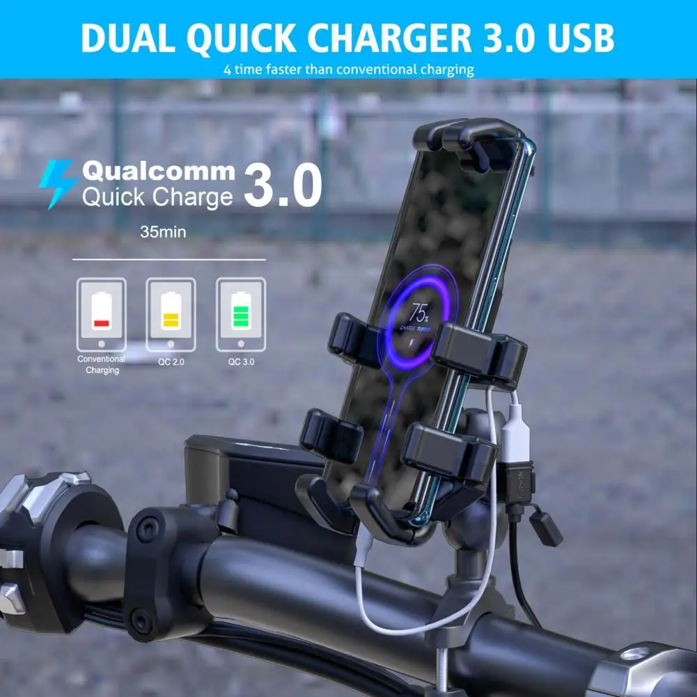 Motorcycle Quick Charging Dual USB Power Adapter Charger with Extension Cable
Motorcycle Quick Charging Dual USB Power Adapter Charger with Extension Cable