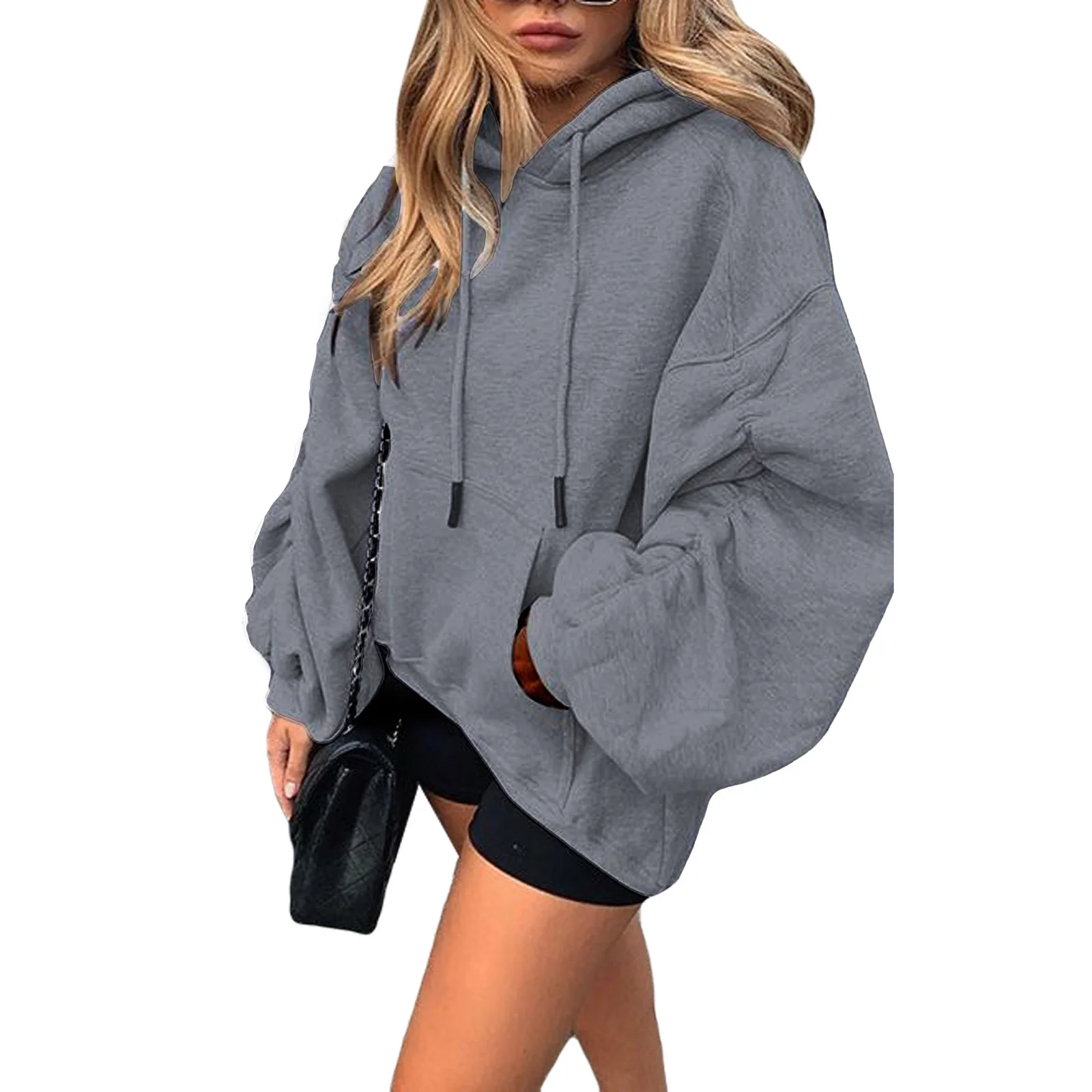 Women Casual Loose Hoodies, Ruched Long Sleeve Winter Warm Sweatshirts Hooded Top with Pocket
Women Casual Loose Hoodies, Ruched Long Sleeve Winter Warm Sweatshirts Hooded Top with Pocket