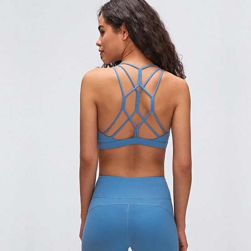 YOGA Cross Strap Bra Workout Gym Bras Women Wireless Padded Fitness Athletic Sport Brassiere Push Up nylon Top
YOGA Cross Strap Bra Workout Gym Bras Women Wireless Padded Fitness Athletic Sport Brassiere Push Up nylon Top