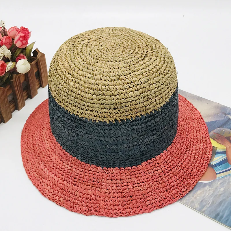 Fashion Women Sun Hats Beauty Color Matching Striped Straw Beach Summer Style Sun Panama Hat Foldable Hats
Fashion Women Sun Hats Beauty Color Matching Striped Straw Beach Summer Style Sun Panama Hat Foldable Hats