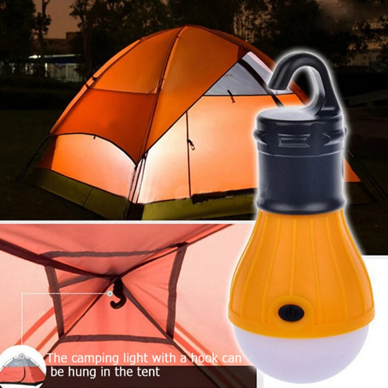 Portable Light Bulb Mini Light Bulb Battery Powered Camping Outdoor Camping Tent Accessories beach tent light