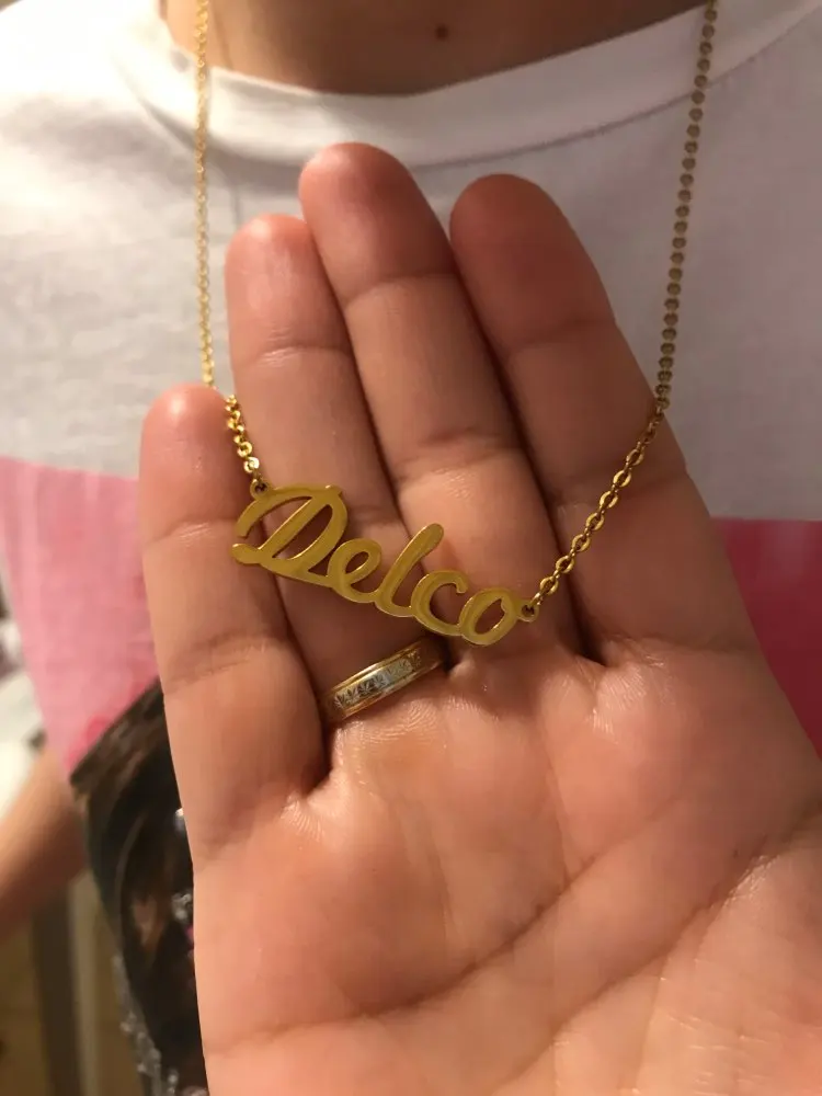 Wholesale Personalized Carrie Style Name Necklaces Stainless Steel Custom Made with Any Name Fashion Jewelry Gift Trendy
Wholesale Personalized Carrie Style Name Necklaces Stainless Steel Custom Made with Any Name Fashion Jewelry Gift Trendy
