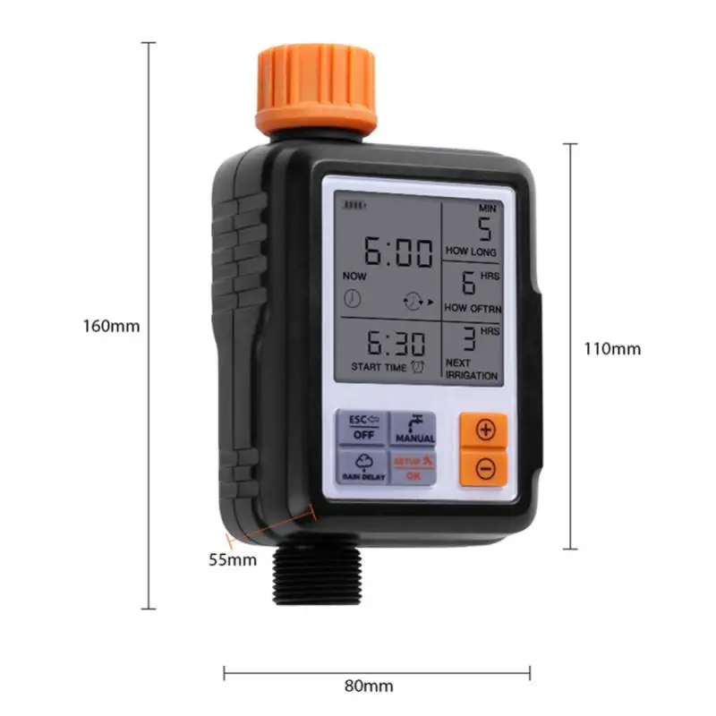 Automatic Irrigation Water Timer LCD Screen Sprinkler Controller Outdoor Garden Watering Timer Device Controller Watering Kits
Automatic Irrigation Water Timer LCD Screen Sprinkler Controller Outdoor Garden Watering Timer Device Controller Watering Kits