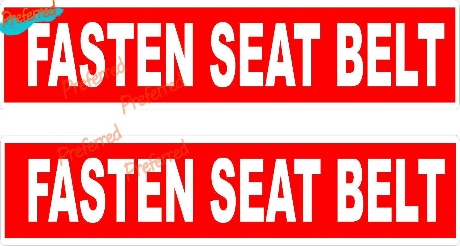 2X Fasten Seat Belt Aircraft Safety Decal Sticker LAMINATED for Your Home Car Coolers Laptops Racing Helmet Trunk Wall Sticker
2X Fasten Seat Belt Aircraft Safety Decal Sticker LAMINATED for Your Home Car Coolers Laptops Racing Helmet Trunk Wall Sticker
