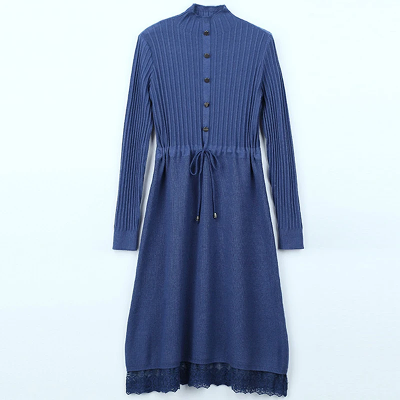 Женское трикотажное Хлопковое платье-трапеция, Повседневное платье-свитер до колена с высоким воротником и длинным рукавом, поясом, весна-о...
Женское трикотажное Хлопковое платье-трапеция, Повседневное платье-свитер до колена с высоким воротником и длинным рукавом, поясом, весна-о...