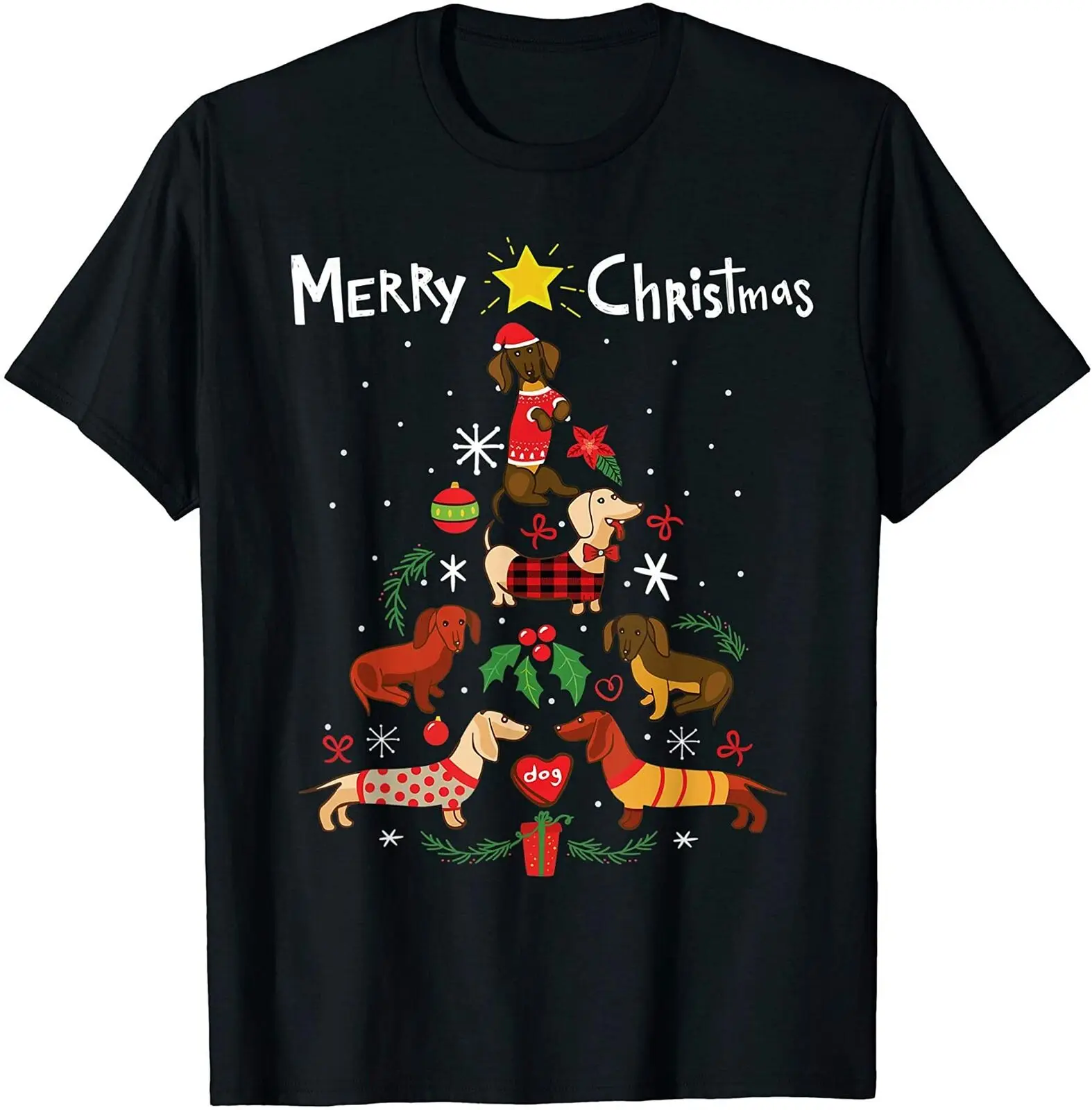 Funny Dachshund Christmas Tree Dog Lover Gift Mens T-Shirt. Summer Cotton Short Sleeve O-Neck Unisex T Shirt New S-3XL
Funny Dachshund Christmas Tree Dog Lover Gift Mens T-Shirt. Summer Cotton Short Sleeve O-Neck Unisex T Shirt New S-3XL