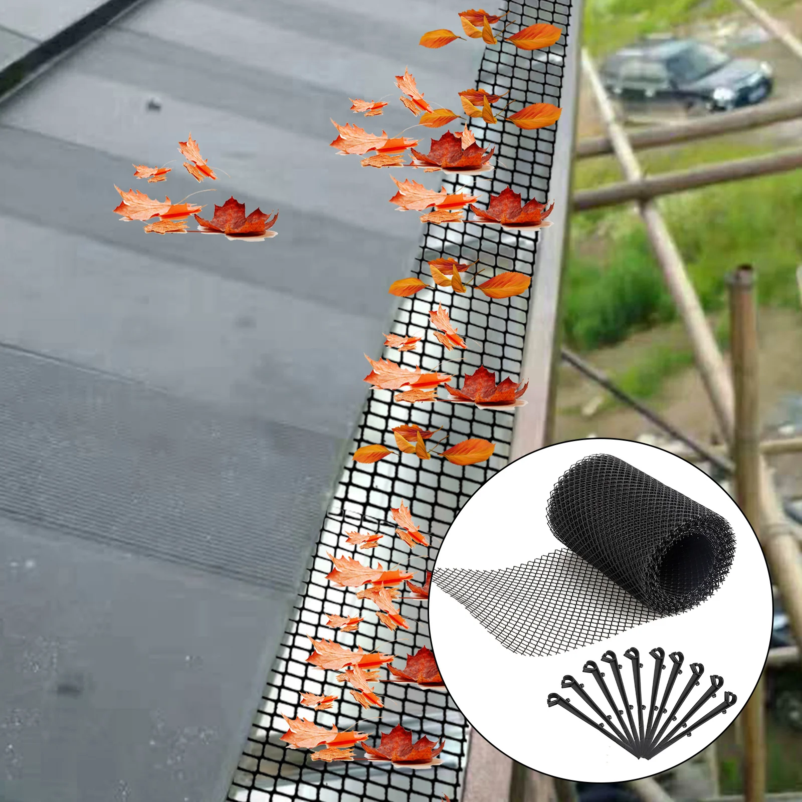 Plastic Gutter Guard Mesh Mesh Gutter Guard To Protect From Leaves Or Debris Clogging Gutter Downspout Drain With 10 Fixed Hooks
Plastic Gutter Guard Mesh Mesh Gutter Guard To Protect From Leaves Or Debris Clogging Gutter Downspout Drain With 10 Fixed Hooks