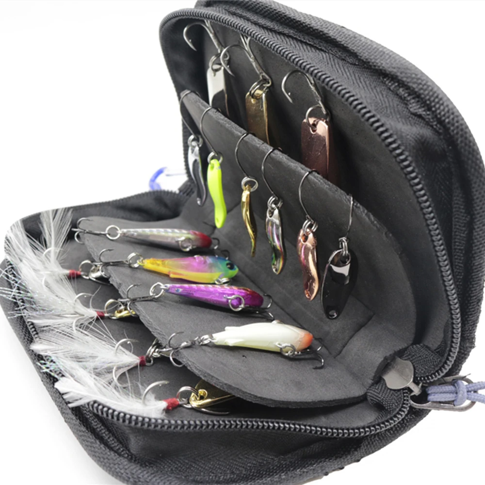 Fishing Lures Bag Wallet Spoon Spinner Baits Storage Case Metal Jig Bait Jig Spoon Tackle Bag Pesca Outdoor Fishing Accessories 
Fishing Lures Bag Wallet Spoon Spinner Baits Storage Case Metal Jig Bait Jig Spoon Tackle Bag Pesca Outdoor Fishing Accessories