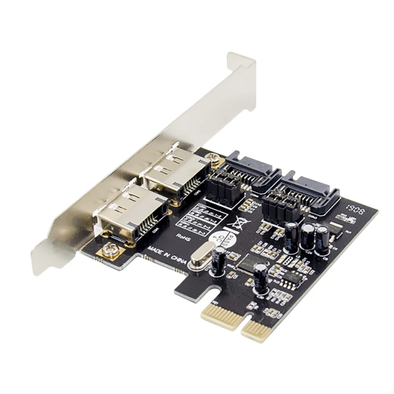 PCIE ESATA SATAIII Expansion Card PCI-E to 2-Port SATA3.0 6 Gbit/S ASM1061 SSD Solid State Drive Expansion Card
PCIE ESATA SATAIII Expansion Card PCI-E to 2-Port SATA3.0 6 Gbit/S ASM1061 SSD Solid State Drive Expansion Card