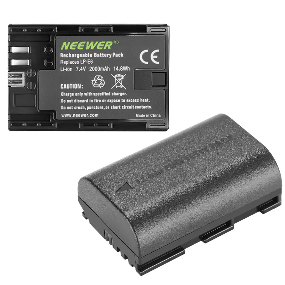 Neewer LP-E6 LP-E6N Replacement Rechargeable Battery Charging Set for Canon
Neewer LP-E6 LP-E6N Replacement Rechargeable Battery Charging Set for Canon