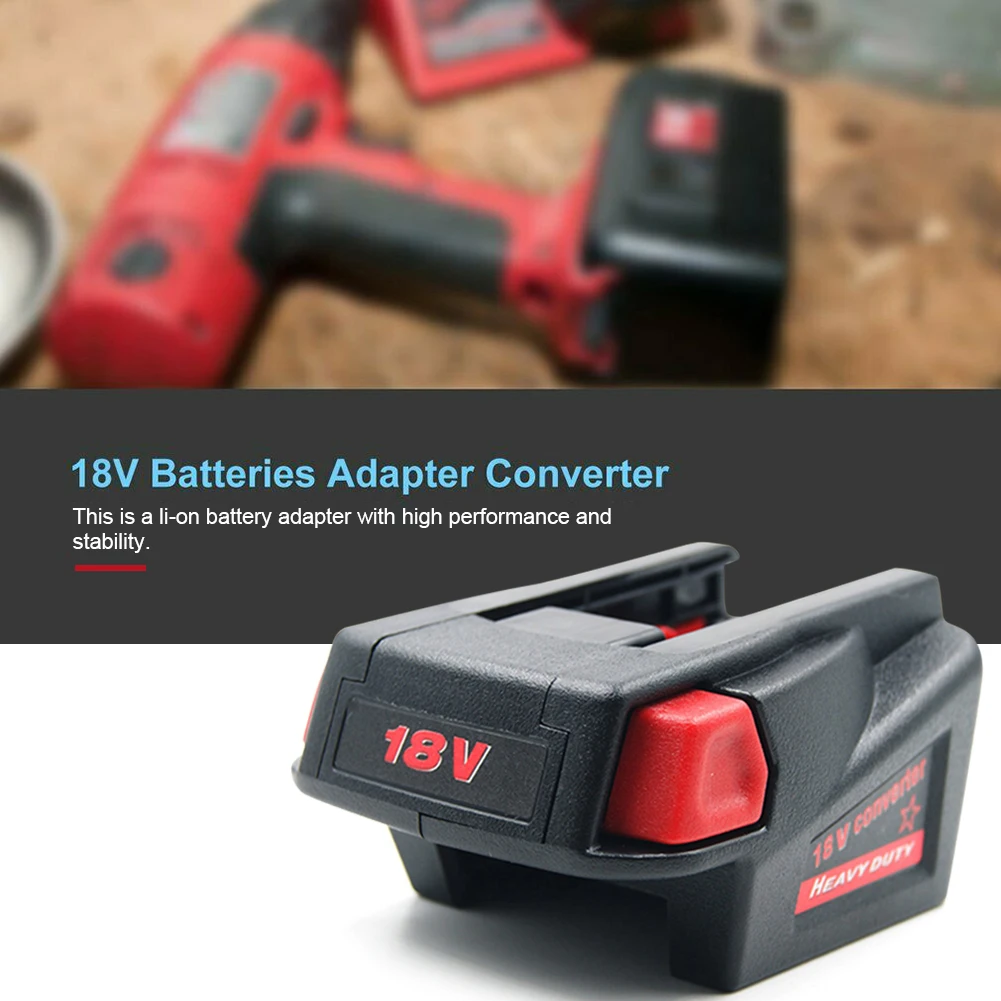 Battery Adapter Converter with USB Port Charging for Milwaukee M18 18V Li-ion Battery to Milwaukee V18 48-11-1830 Battery
Battery Adapter Converter with USB Port Charging for Milwaukee M18 18V Li-ion Battery to Milwaukee V18 48-11-1830 Battery