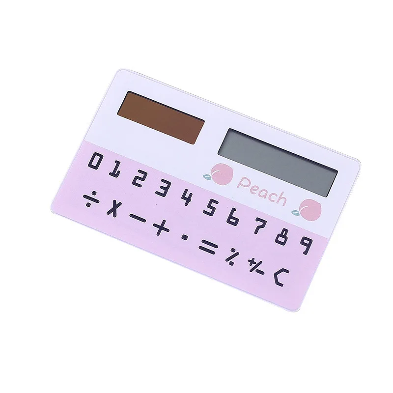 Cartoon Fruits Animal Mini Card Calculator Stationery Supplies Creative Solar Calculator Children Gift
Cartoon Fruits Animal Mini Card Calculator Stationery Supplies Creative Solar Calculator Children Gift