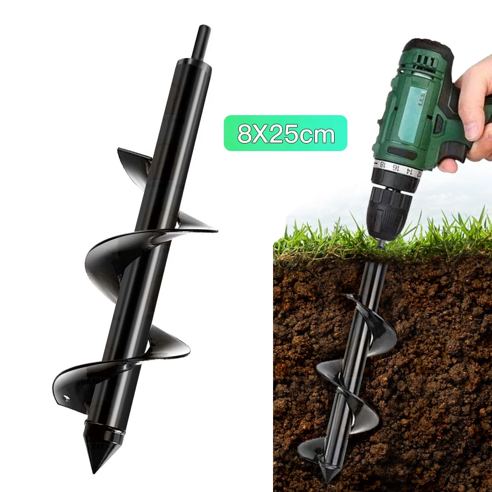 Sow Auger Spiral Drill Bit Carbon Steel Planter Garden Flower Planting Hole Digger Drill Bit Yard Gardening Bedding Planting
Sow Auger Spiral Drill Bit Carbon Steel Planter Garden Flower Planting Hole Digger Drill Bit Yard Gardening Bedding Planting