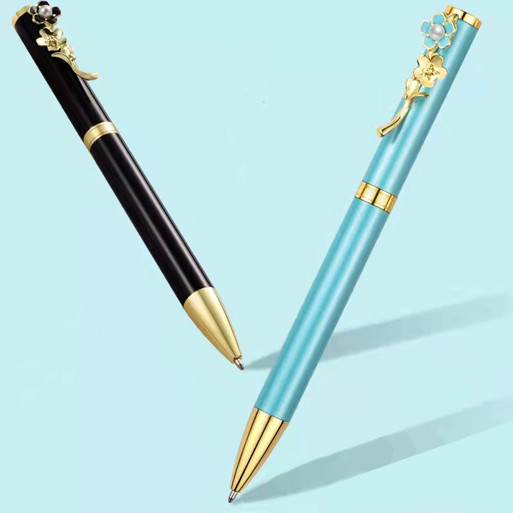1Pcs New Fashion Pearl Peach Blossom Ink Pen Business Office Sign Pen High Quality Metal Ballpoint Pen School Office Stationery
1Pcs New Fashion Pearl Peach Blossom Ink Pen Business Office Sign Pen High Quality Metal Ballpoint Pen School Office Stationery