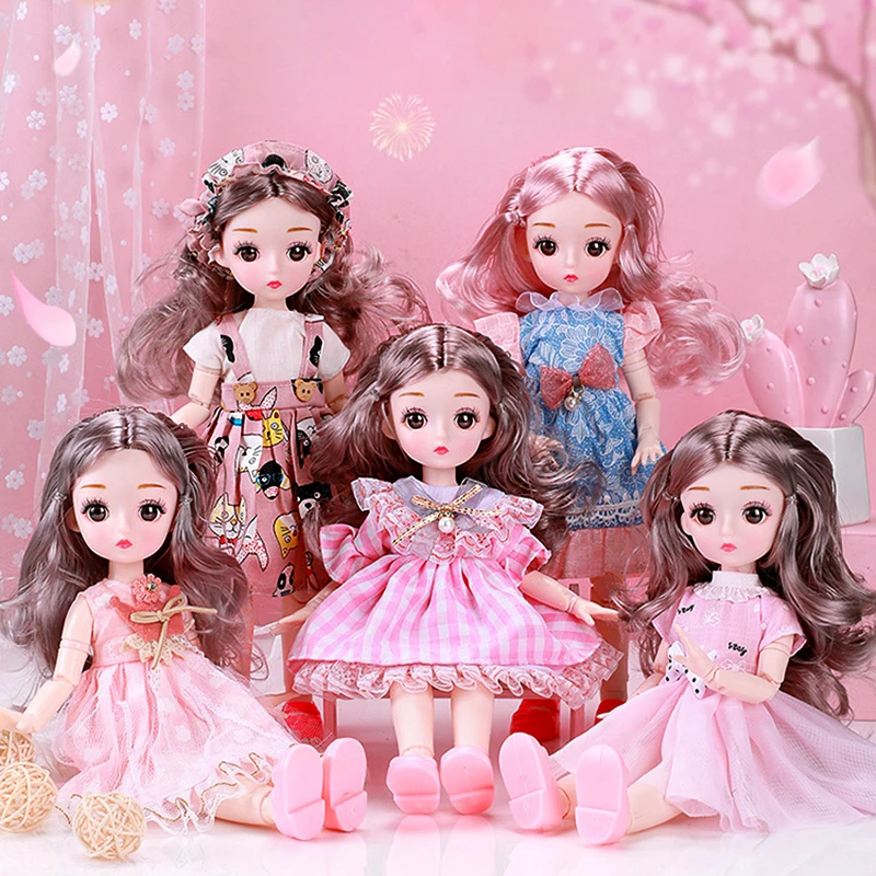 12 Inch Fashion Exquisite Baby 30cm BJD 1/6 Dolls with Clothes Long Wig Dress Up Makeup Princess Dress Toys for Girls Gift Diy
12 Inch Fashion Exquisite Baby 30cm BJD 1/6 Dolls with Clothes Long Wig Dress Up Makeup Princess Dress Toys for Girls Gift Diy