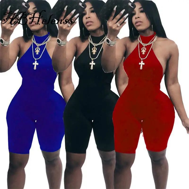 A&BHelenss Sexy Solid Halter Hollow Out Backless Night Party Club Bodycon Jumpsuit Women Fitness Bandage Outfit Jumpsuit
A&BHelenss Sexy Solid Halter Hollow Out Backless Night Party Club Bodycon Jumpsuit Women Fitness Bandage Outfit Jumpsuit