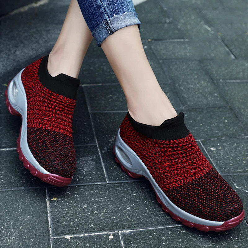 Women's Sneakers Mesh Breathable Sport Shoes Casual Outdoor Walking Running Shoes Platform Slip-On Loafers Ladies Sneakers
Women's Sneakers Mesh Breathable Sport Shoes Casual Outdoor Walking Running Shoes Platform Slip-On Loafers Ladies Sneakers